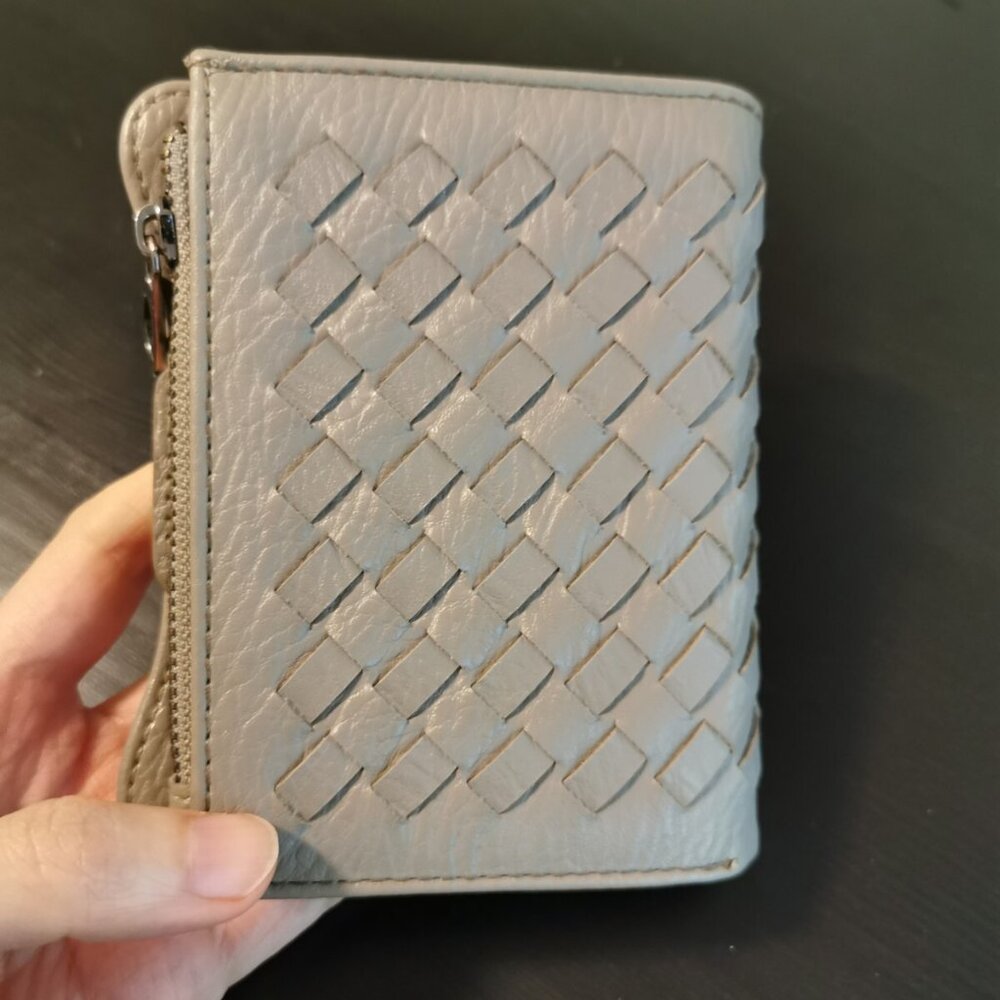 Brown Faux Leather Wallet for Women‎